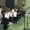 Bonni leads Kipling Elementary students in assembly for Chicago School of Blues